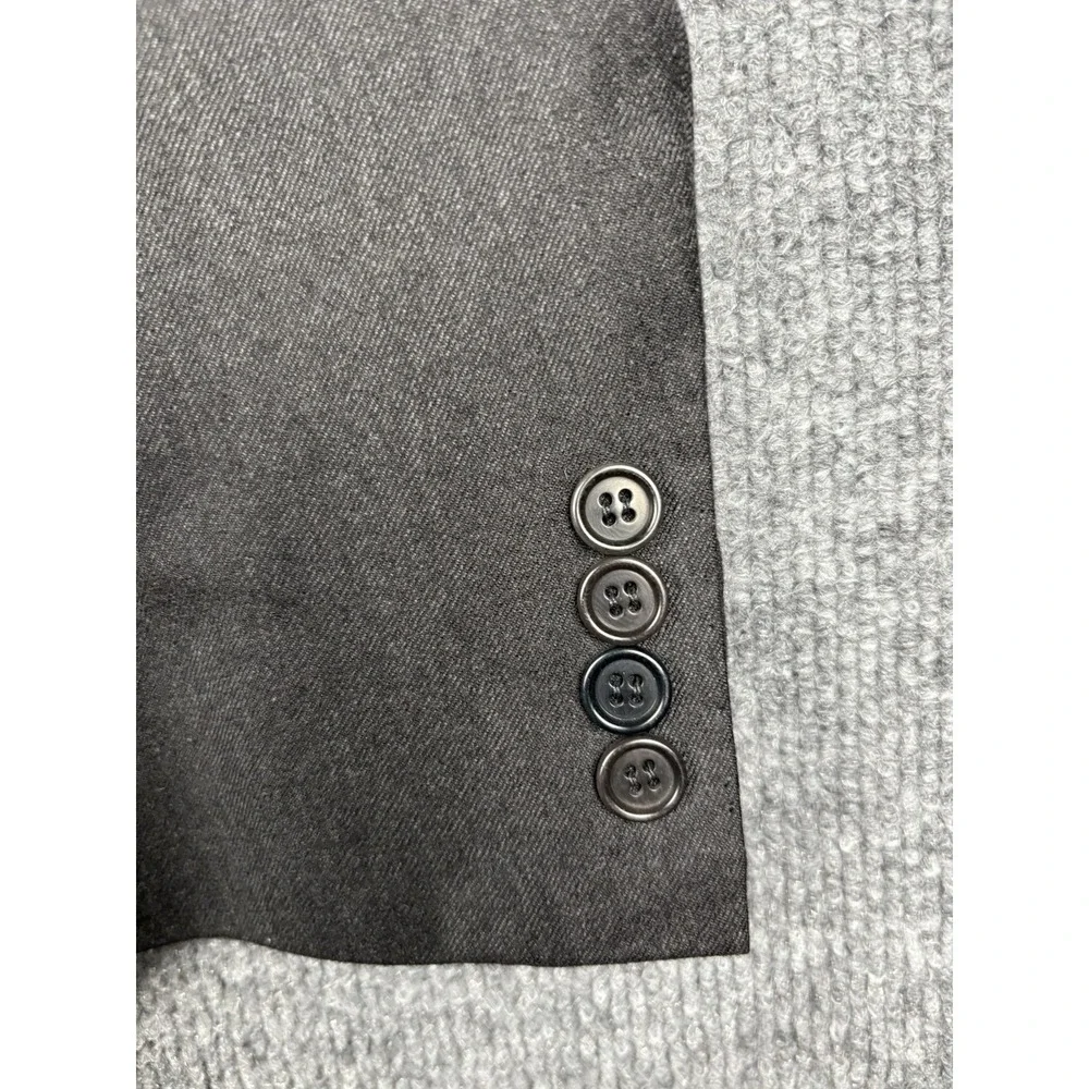 Kiton Napoli Neiman Marcus 100% Cashmere Blazer Sport Coat Black US 48R IT 58